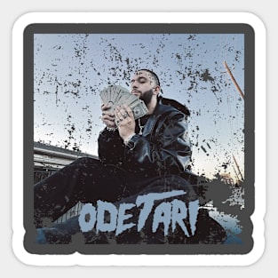 ODETARI WITH THE CASH Sticker